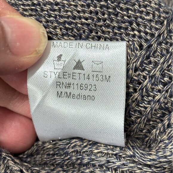 easel Brown Scoop Neck Distressed Hem Sweater - Picture 12 of 12